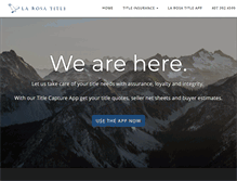 Tablet Screenshot of larosatitle.com